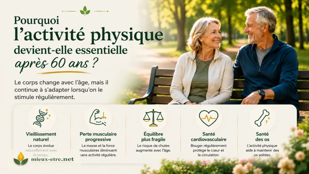 Pourquoi l'activité physique devient-elle essentielle après 60 ans?