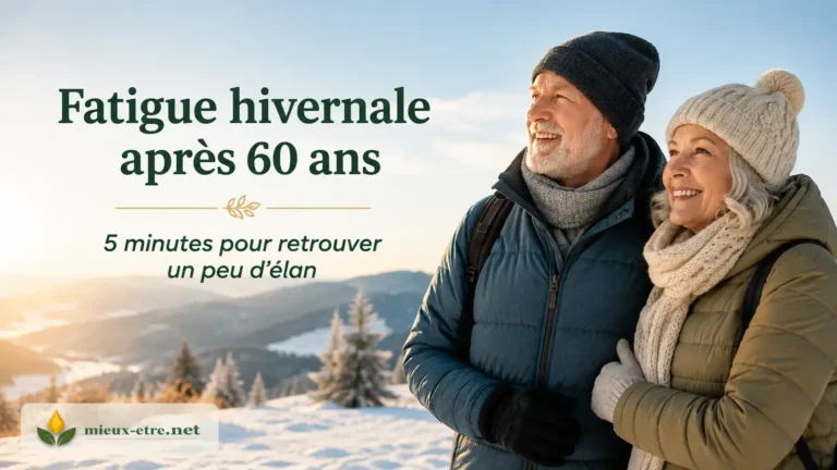 Fatigue hivernale après 60 ans : une routine douce de 5 minutes pour retrouver de l’élan