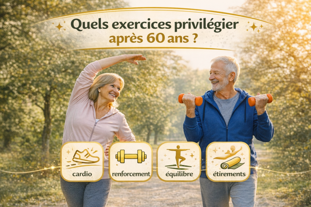 Quels exercices privilégier pour bouger après 60 ans ?