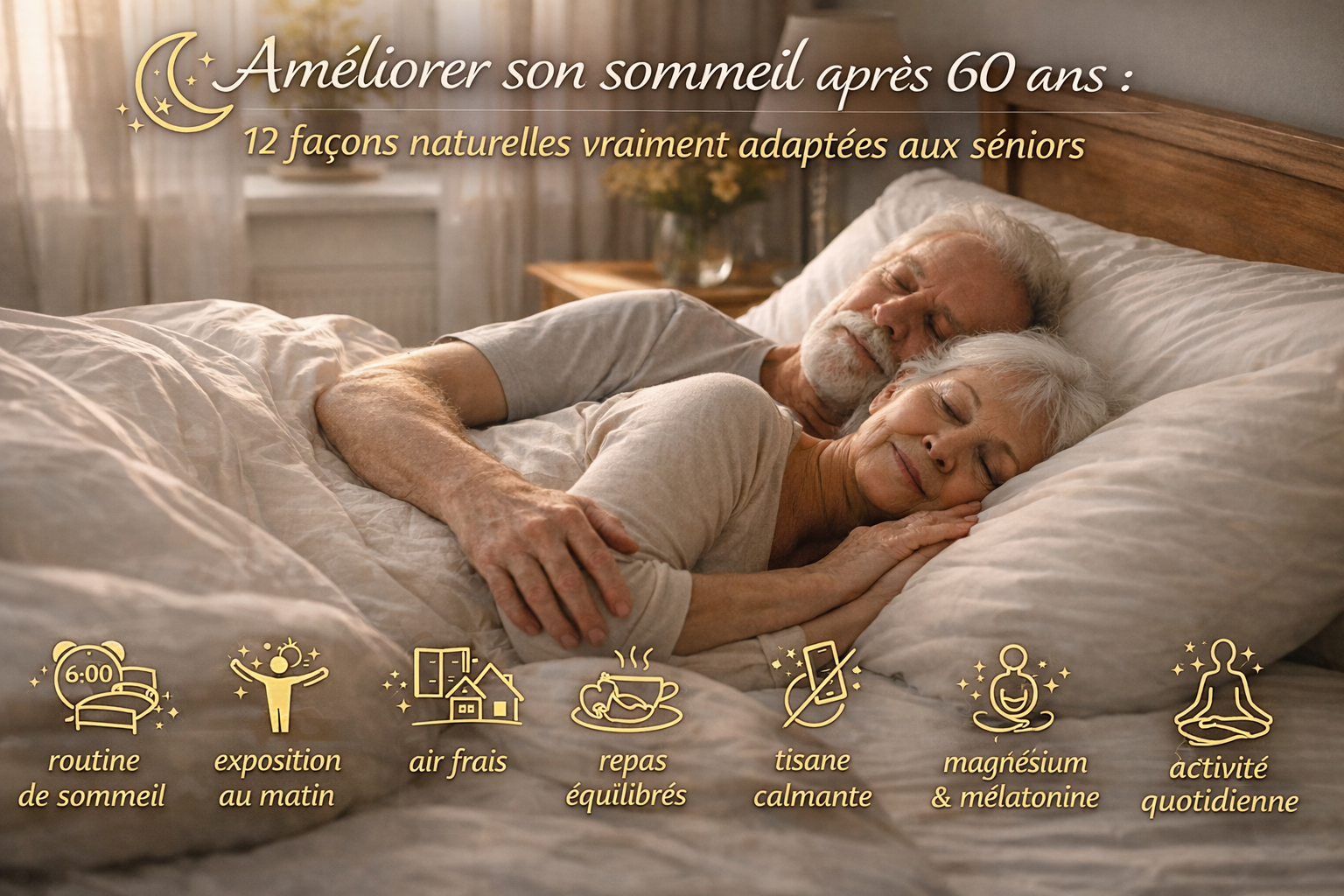 Améliorer son sommeil après 60 ans : 12 solutions naturelles vraiment adaptées aux seniors