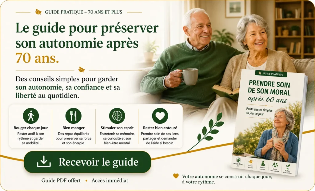 Préservez votre autonomie après 70 ans