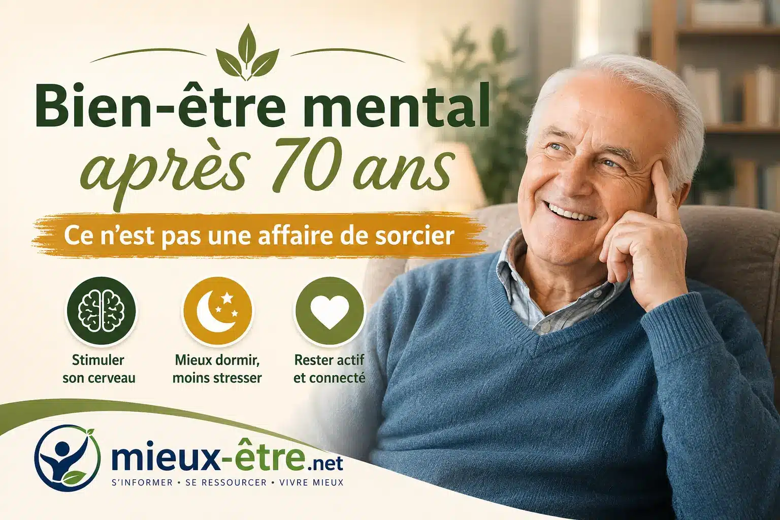 Bien-être mental après 70 ans : retrouver sérénité et équilibre au quotidien
