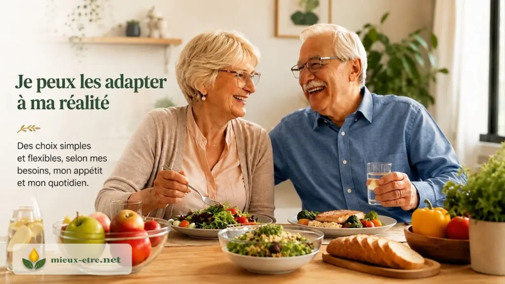 Des choix simples et flexibles selon mes besoins, mon appétit et mon quotidien