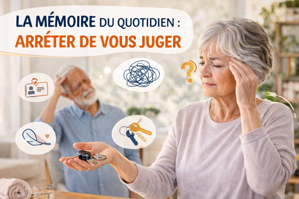 Le bien-être mental après 60 ans, cela inclus aussi les petits oublis