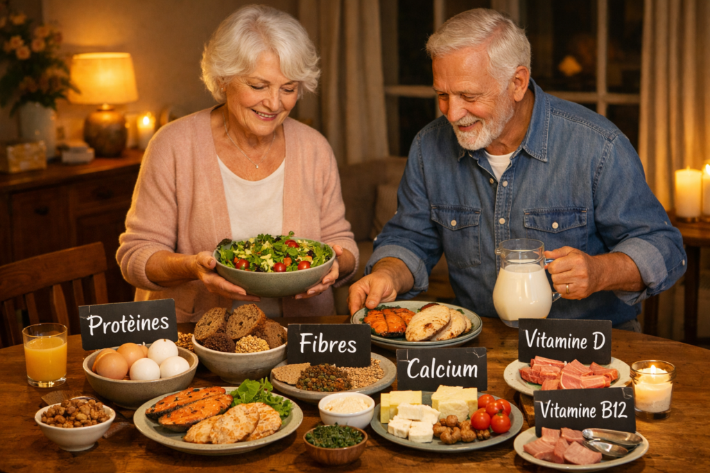 Bien manger après 60 ans, les nutriments à surveiller