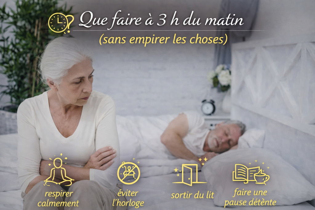 Les réveils nocturnes après 60 ans ne sont pas rares