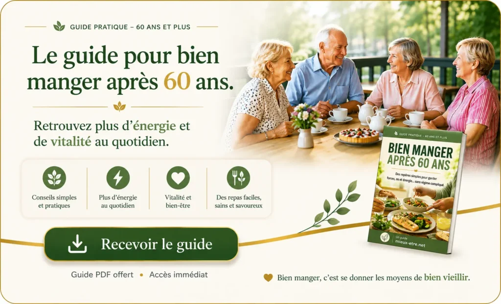 Le guide pour bien manger après 60 ans