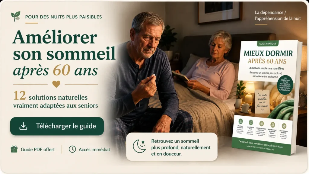 Guide gratuit : 12 solutions naturelles pour mieux dormir après 60 ans