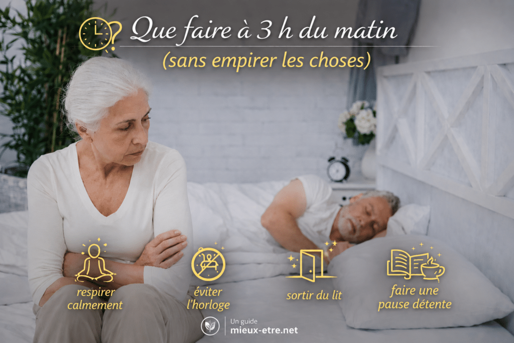 Les réveils nocturnes après 60 ans ne sont pas rares