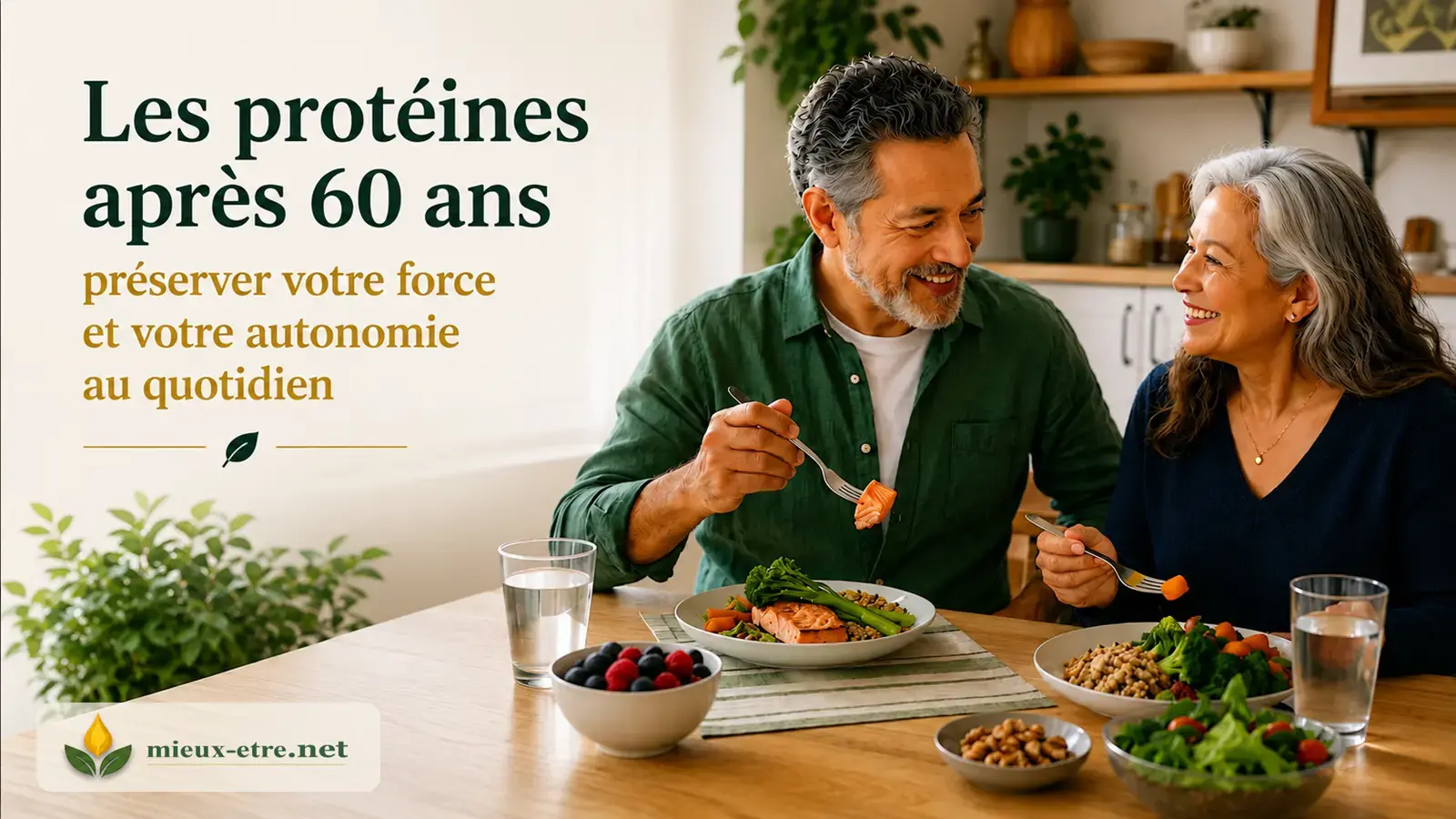 Les protéines après 60 ans : préserver votre force et votre autonomie au quotidien