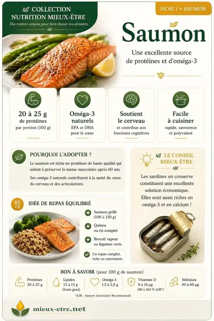Les poissons apportent des protéines de grande qualité