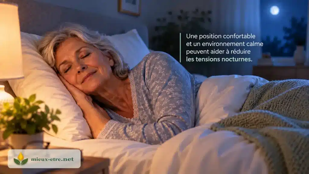 Un traitement antidouleur mieux ajusté ou quelques adaptations de literie peuvent parfois réduire nettement les réveils nocturnes.