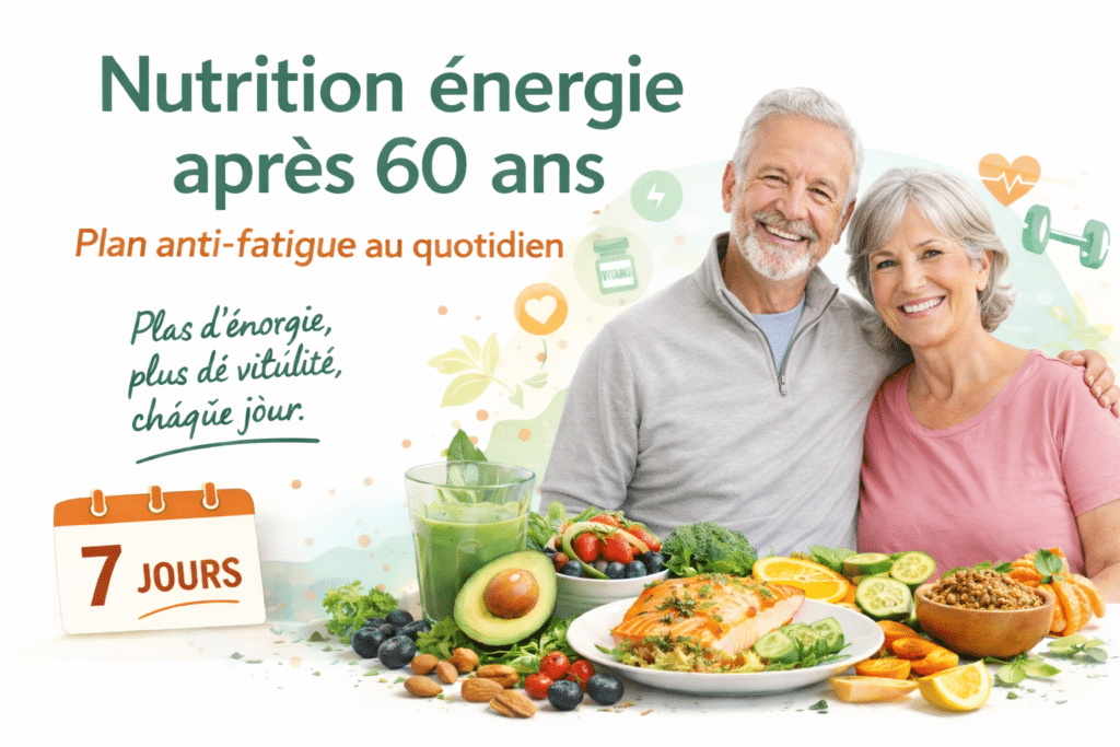 Nutrition énergie après 60 ans. Les 5 leviers qui soutiennent le plus l'énergie.