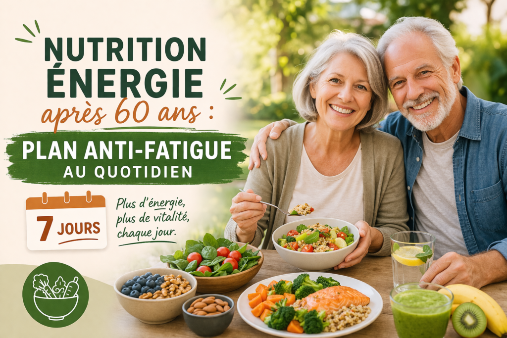 Nutrition énergie après 60 ans, le plan anti-fatigue au quotidien