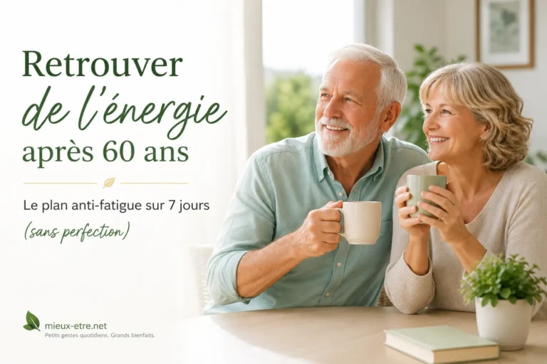 Retrouver l'énergie après 60 ans