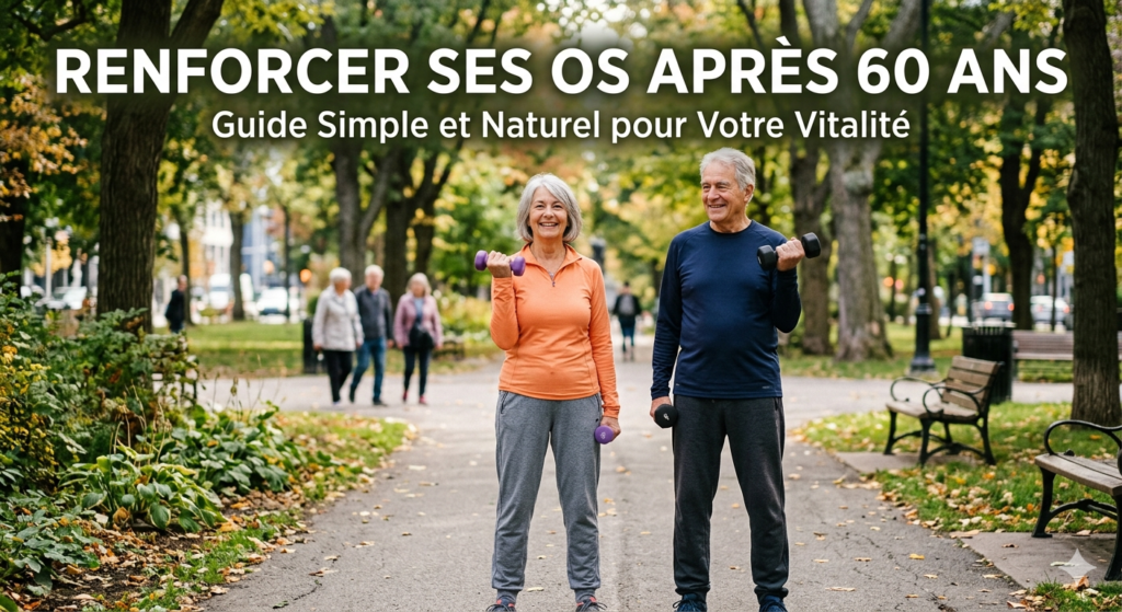 Les 3 piliers pour renforcer ses os après 60 ans