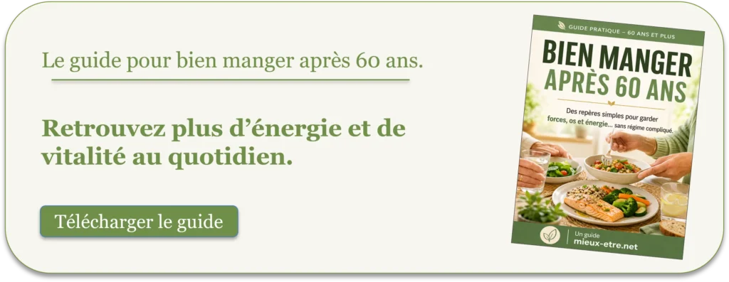 Le guide pour bien manger après 60 ans