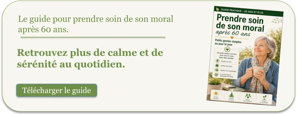 Le guide pour prendre soin de son moral après 60 ans