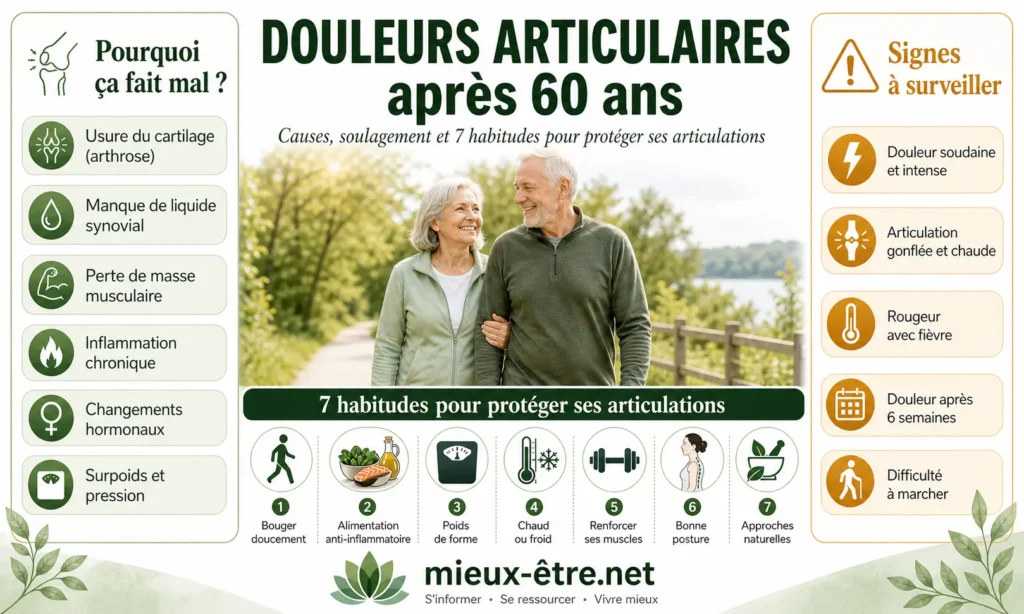 Douleurs articulaires après 60 ans : causes et 7 solutions naturelles