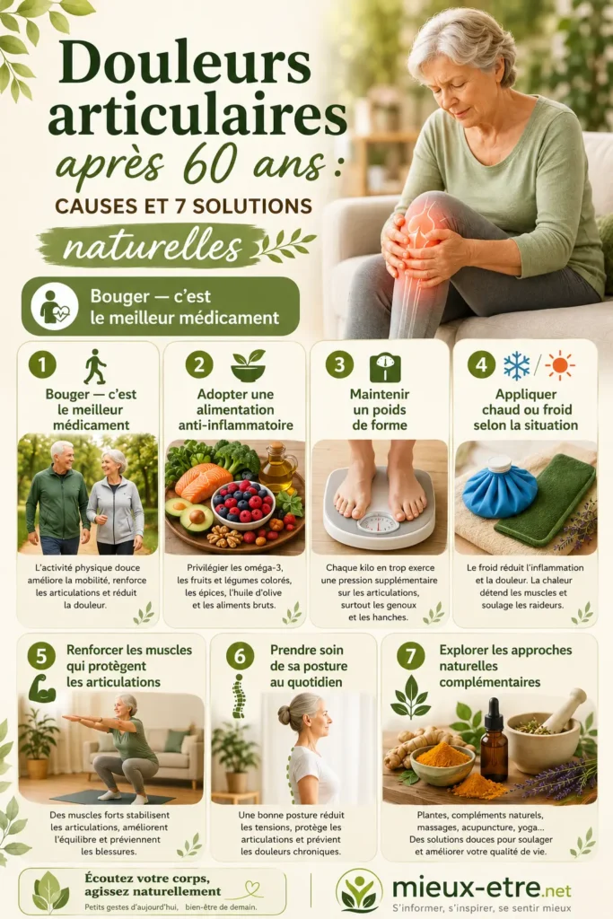 7 habitudes pour soulager et protéger ses articulations après 60 ans