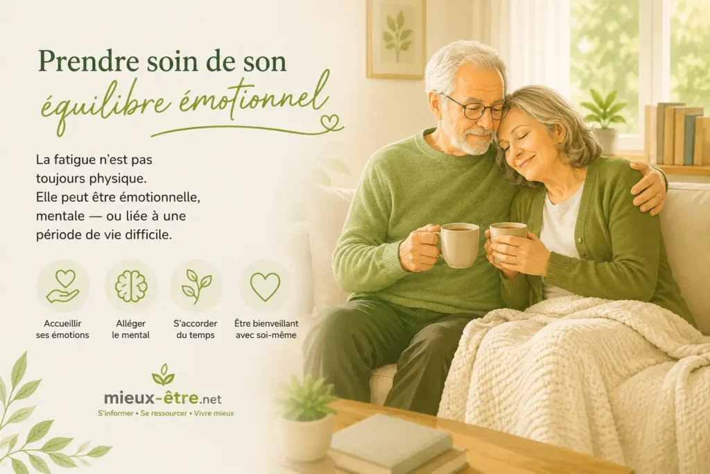 La fatigue chronique après 60 ans n'est pas toujours physique. Elle peut être émotionnelle, mentale — ou liée à une période de vie difficile.