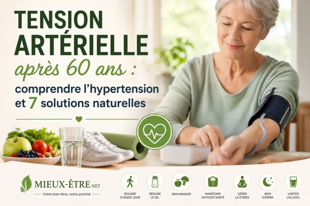 Tension artérielle après 60 ans : comprendre l'hypertension et 7 solutions naturelles