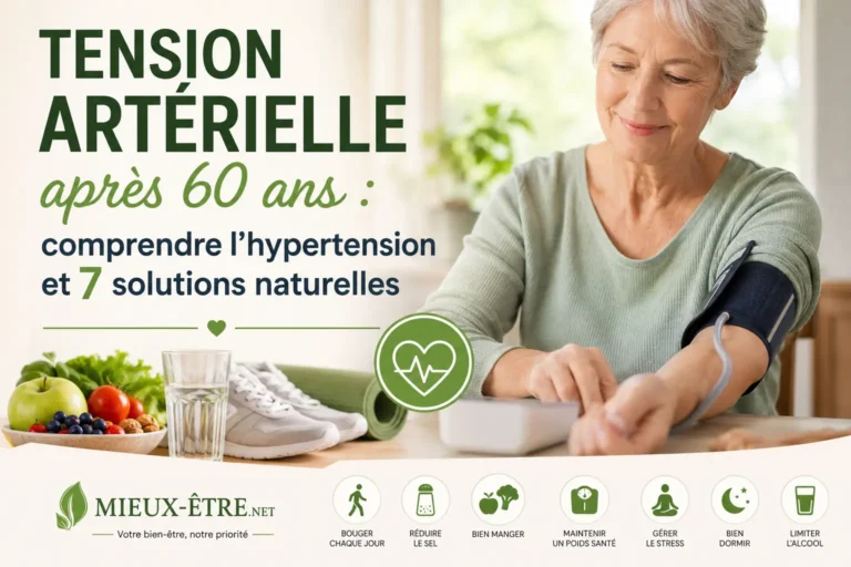Tension artérielle après 60 ans : comprendre l'hypertension et 7 solutions naturelles