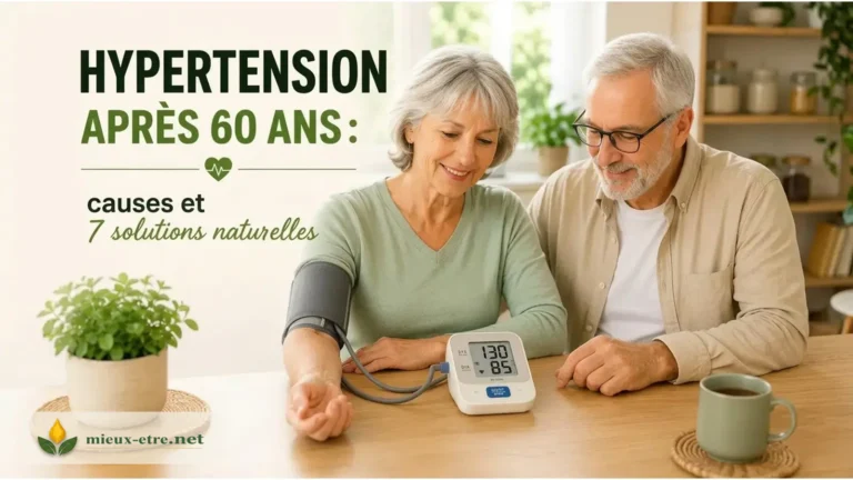 Hypertension après 60 ans : causes et 7 solutions naturelles