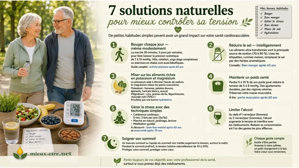 Hypertension, mieux contrôler sa tension artérielle après 60 ans un geste à la fois
