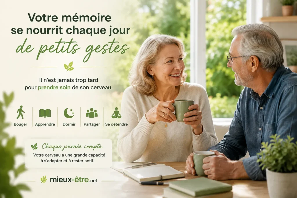 Votre mémoire se nourrit chaque jour de petits gestes.