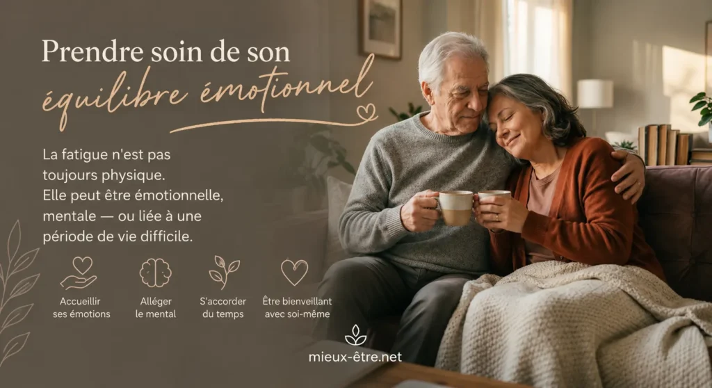 La fatigue chronique après 60 ans n'est pas toujours physique. Elle peut être émotionnelle, mentale — ou liée à une période de vie difficile.