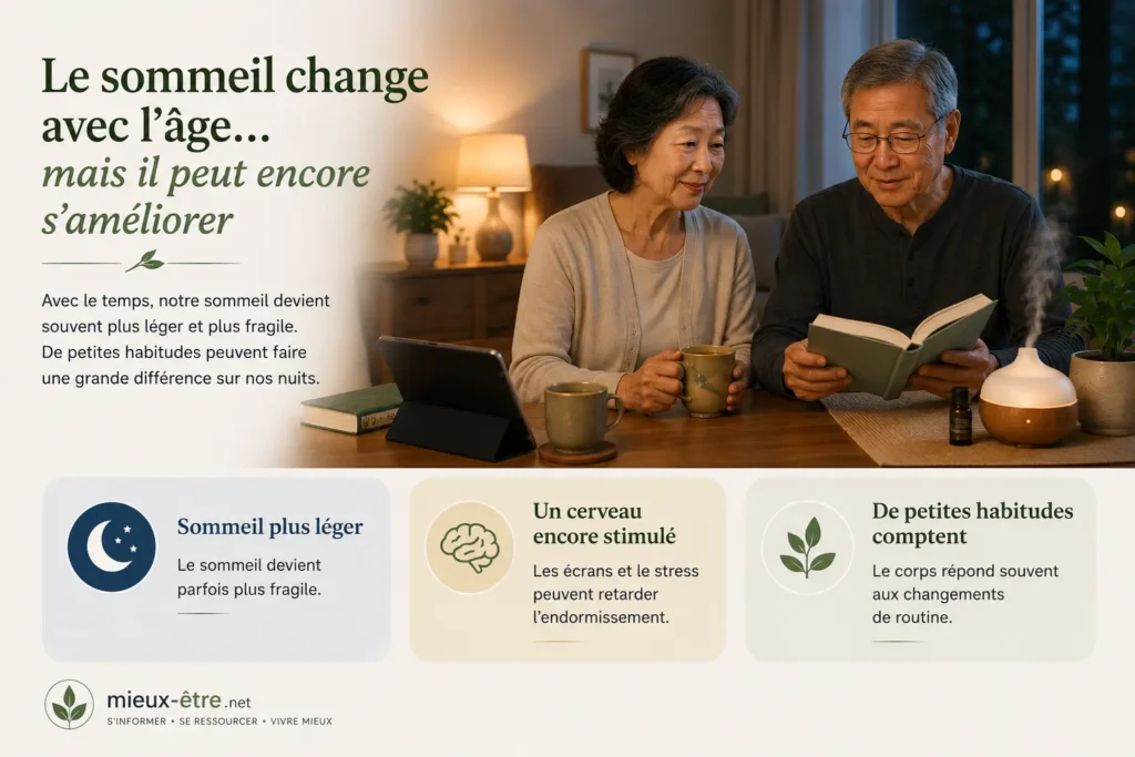 Le sommeil après 60 ans se modifie, mais il encore s'améliorer