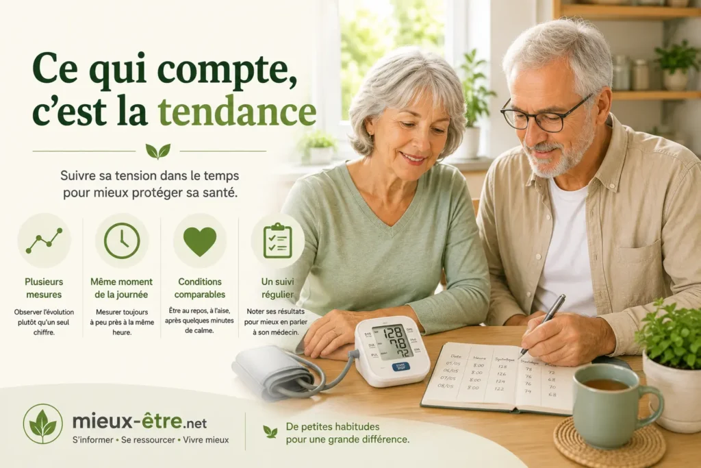À la maison, vérifier sa tension artérielle normale après 60 ans est une bonne idée.