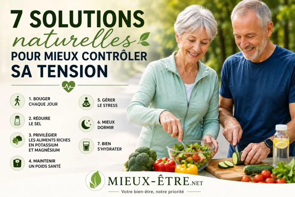 7 solutions naturelles pour mieux contrôler sa tension artérielle après 60 ans