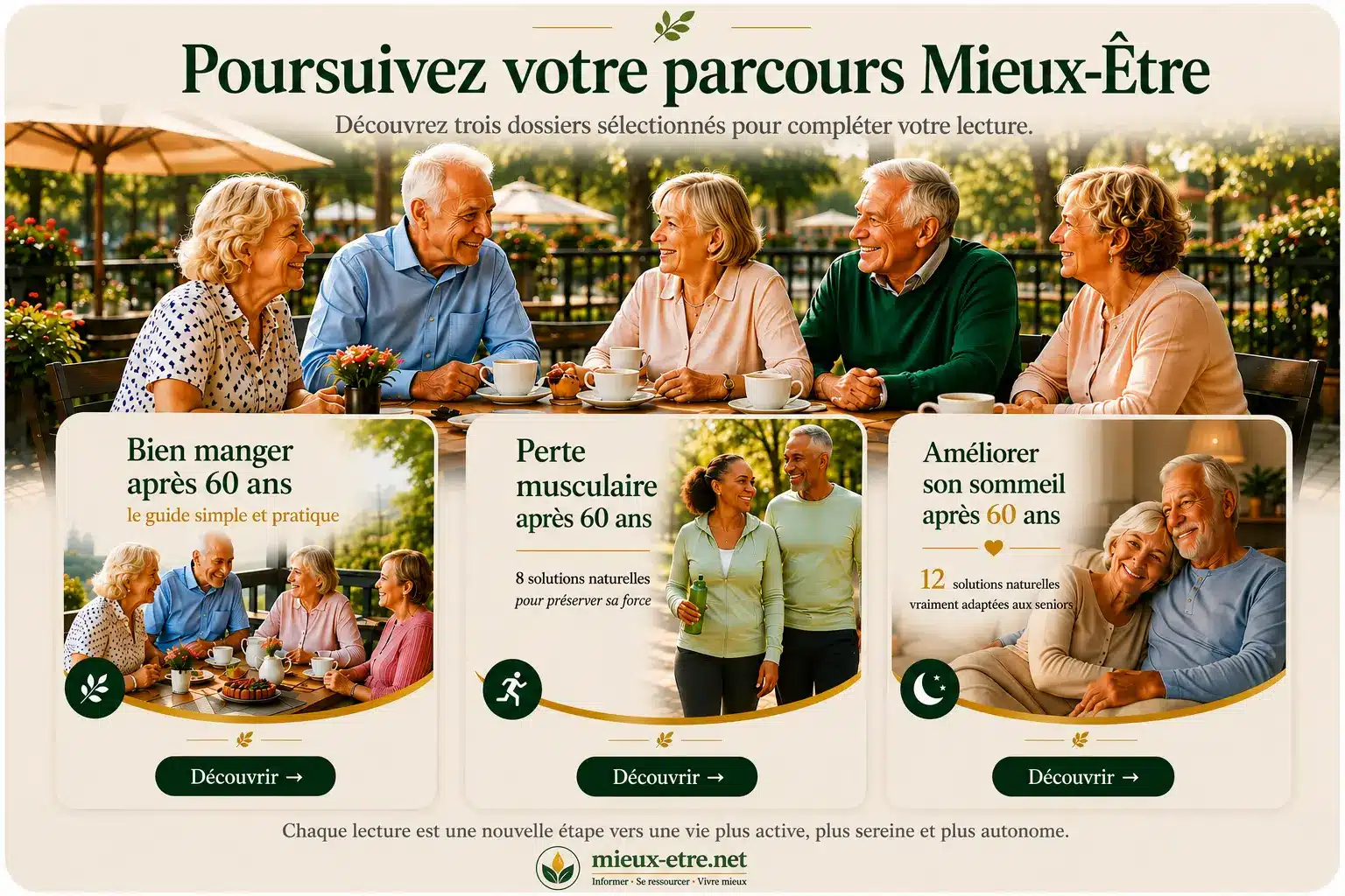 Poursuivez votre parcours Mieux-Être