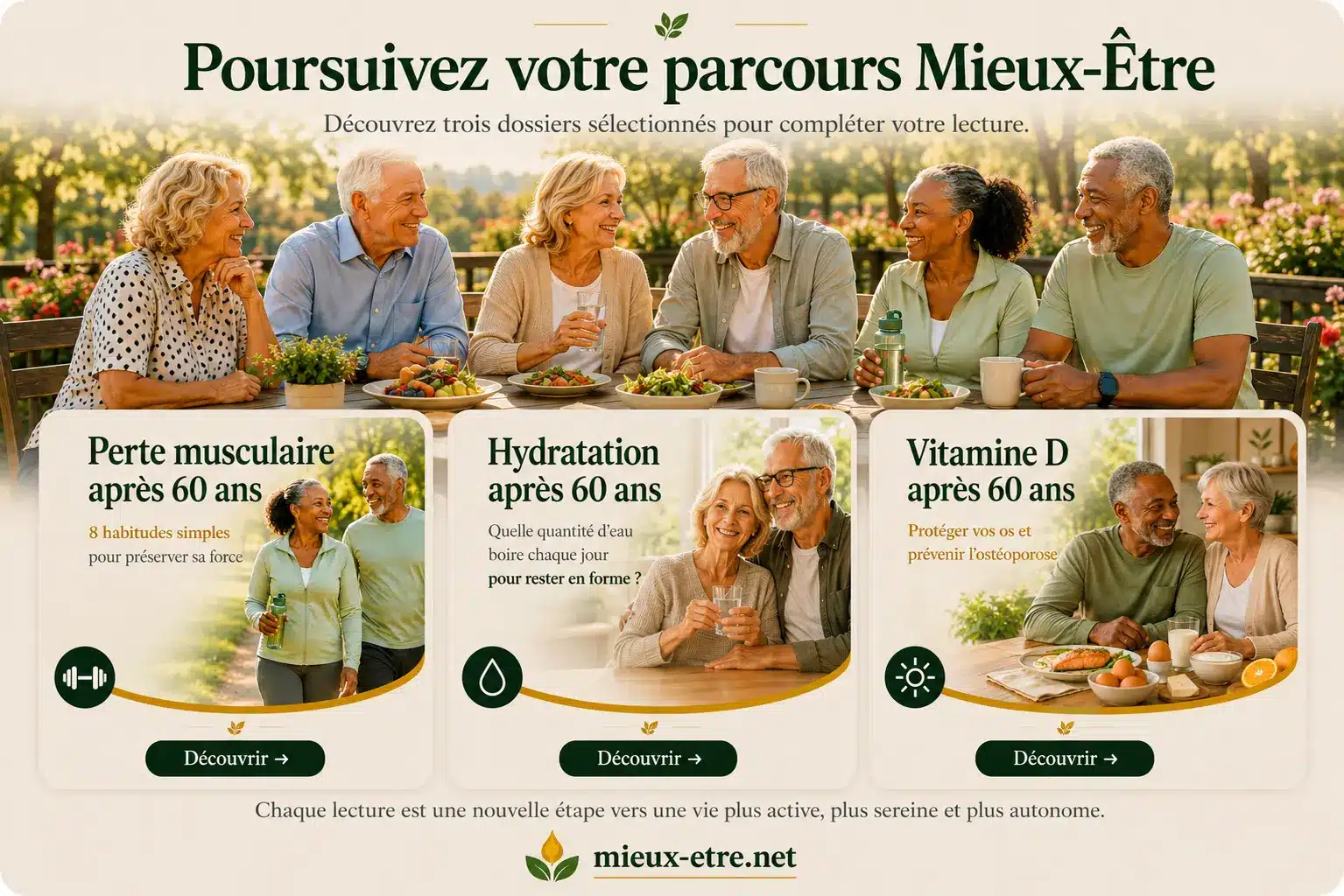 Poursuivez votre parcours Mieux-Être