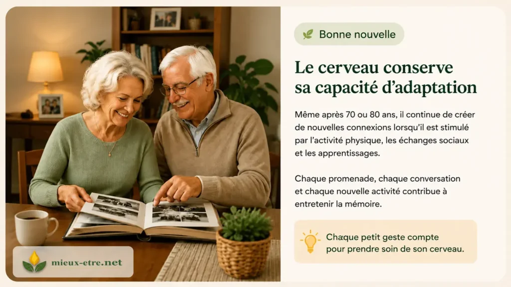 Le cerveau conserve sa capacité d'adaptation