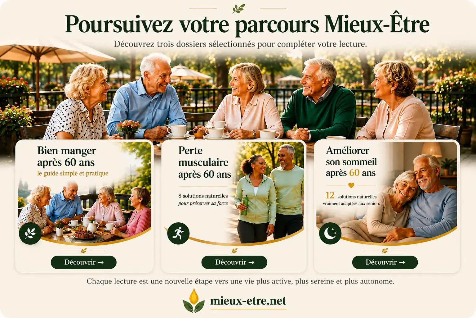 Poursuivez votre parcours Mieux-Être