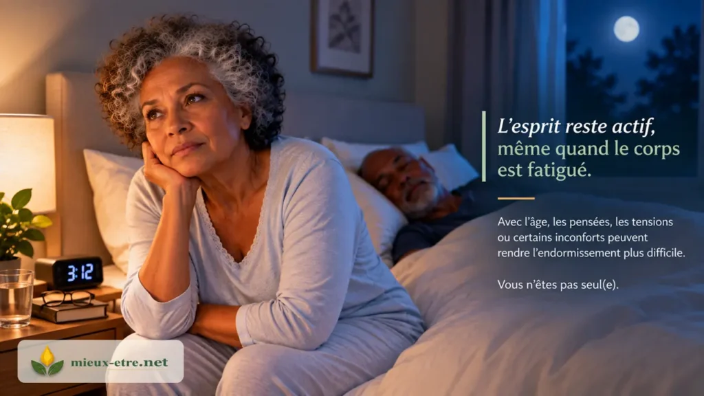 Pourquoi devient-il parfois plus difficile de s’endormir après 60 ans ?