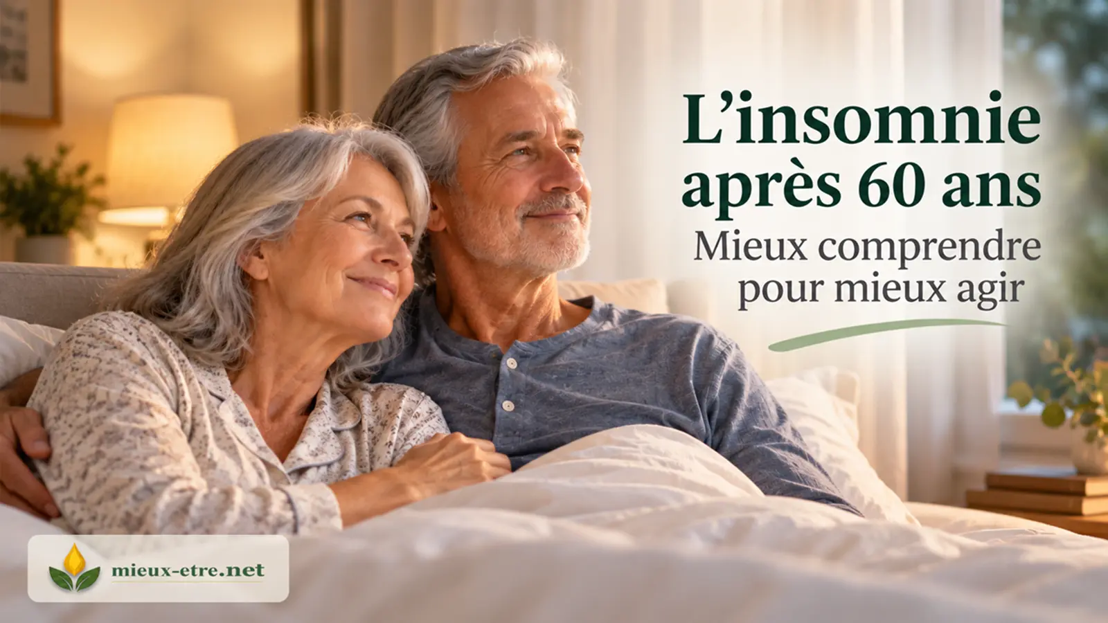 L'insomnie après 60 ans, mieux comprendre pour mieux agir