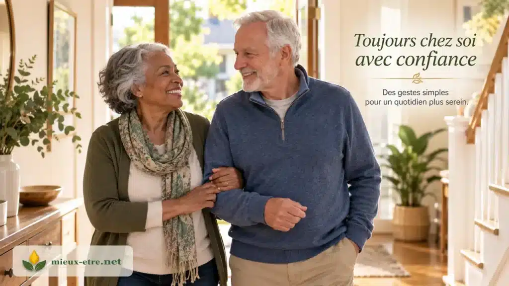 Prévenir les chutes ne signifie pas transformer toute sa maison ni tout faire seul.