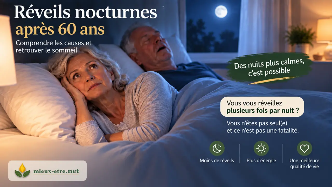 Réveils nocturnes après 60 ans : Comprendre les causes et retrouver le sommeil