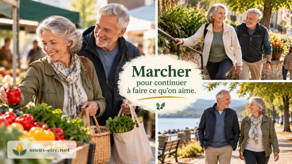 Marcher après 60 ans est donc bien plus qu'une façon de compter des pas.